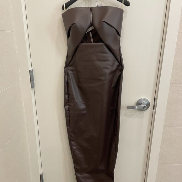 NWT's Rick Owens Prong Gown Brown Size 42 or US Size 6 - Picture 6 of 9